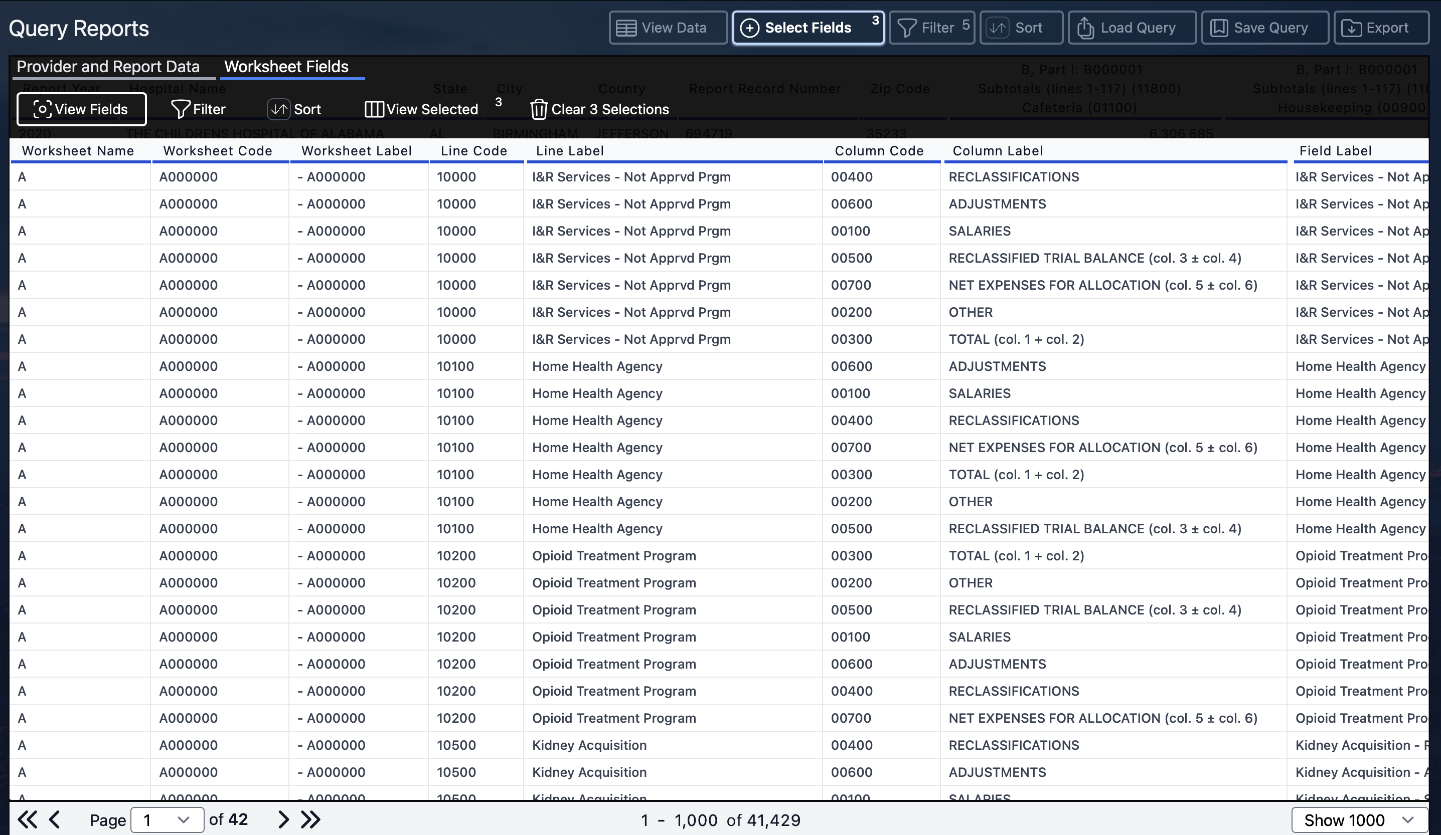 Simple data views